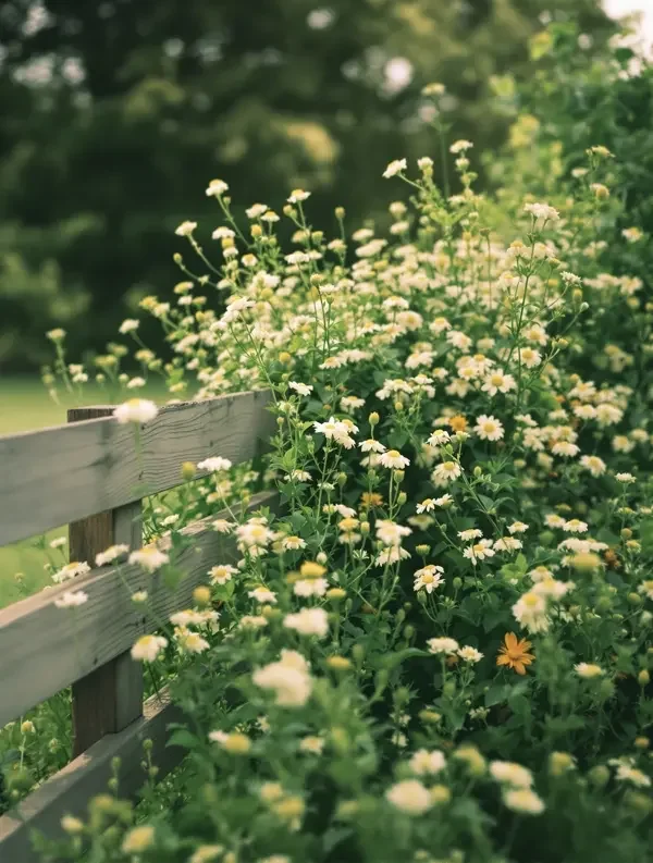 篱笆与花